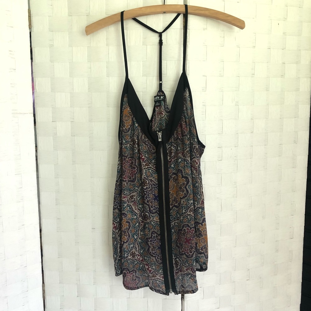 Zip front top